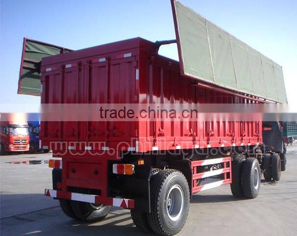 25ton 3axles Full Trailer Side Tipping Trailer