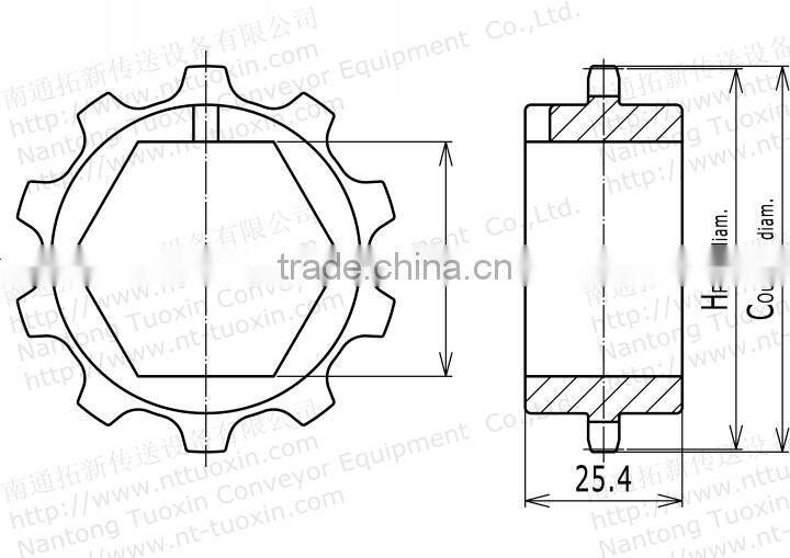 5935MTW Injection Moulded Classic Belt Sprocket
