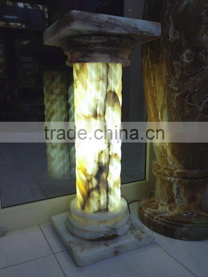 FINE QUALITY DECORATIVE ONYX COLUMNS AND PILLARS COLLECTION