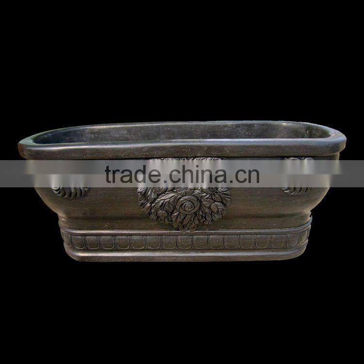 Natural Solid Marble Bathtub with Four Legs