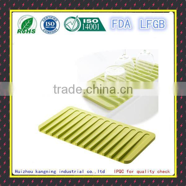 Silicone glass drying mat trade assurance, silicone drainer mat dual type,Silicone drying mat for glasses