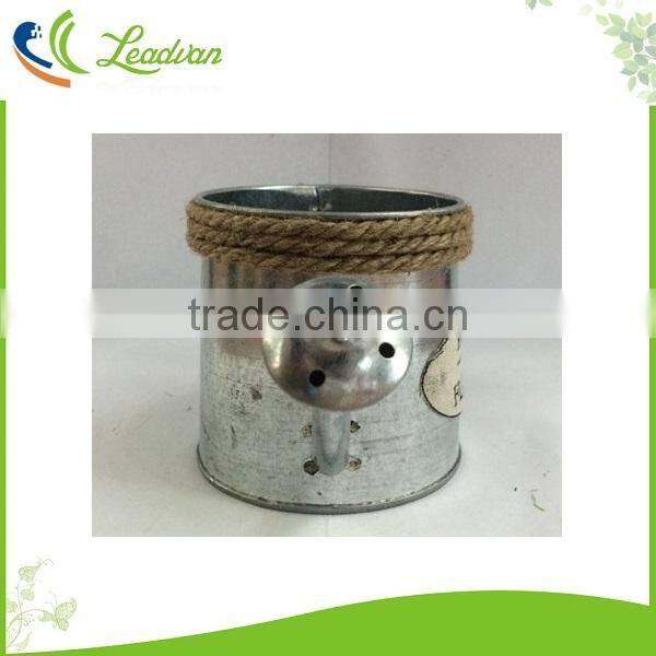 Antique garden decorative metal mini little small kids watering can with handle garden storage watering pot