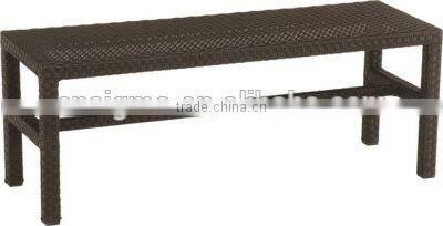Trade Assurance : 2017 Modern design hot sale pe rattan handmade garden benches table