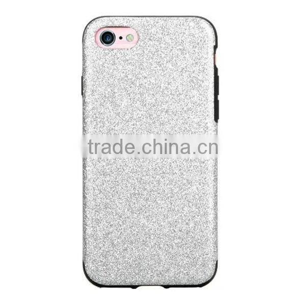 For iphone7 shiny smooth TPU phone case,glitter tpu back case for iphone7