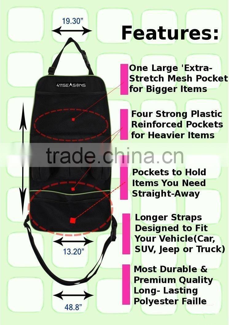 Car Back of Seat Organizer for Backseat Car Storage