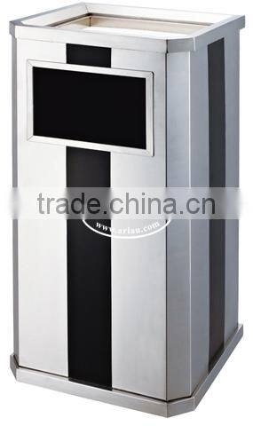 Arlau New Product Ground Trash Bin,Recyclable Garbage Bin,Squared Indoor Dustbin