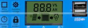 20A PWM Solar Charge Controller Regulator with LCD display and USB