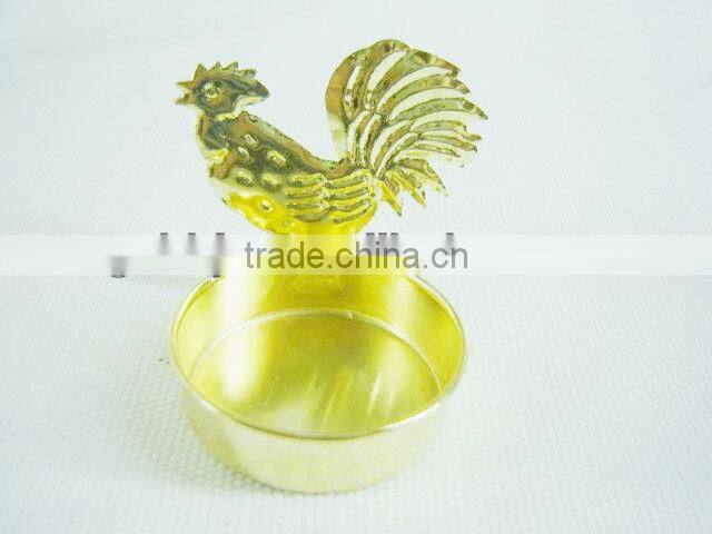 Simple Metal Iron Animal Candle Holder with various color