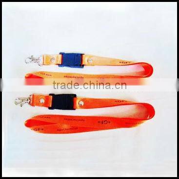 Adjustable Polyester Woven Lanyard/Promotional Neck Lanyard