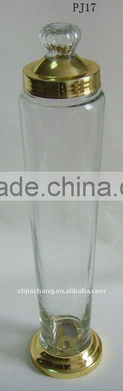 4L glass ginseng bottle with metal rack PJ17