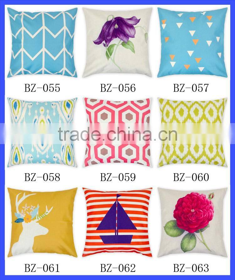 Fashion Digital Printing Small House Decorative Throw Pillow Case Cushion For Sofa