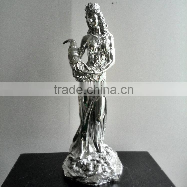 Polyresin prety girl sculpture