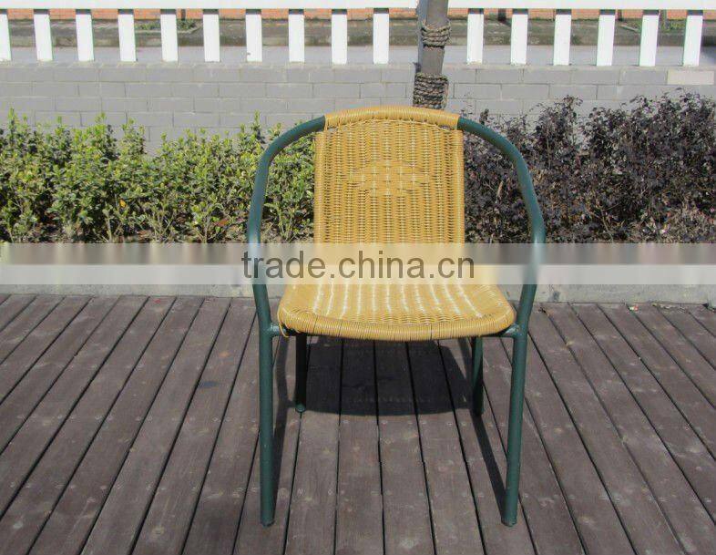 outdoor resin stacking steel chair