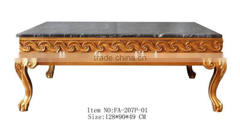 FA-207P-01 Antique reproduction marble coffee tables hot sales