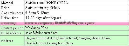 Square Glass Spigot Without Base Plate And Cover