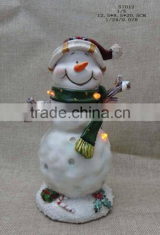 New design resin Christmas snowman ornament wholesale