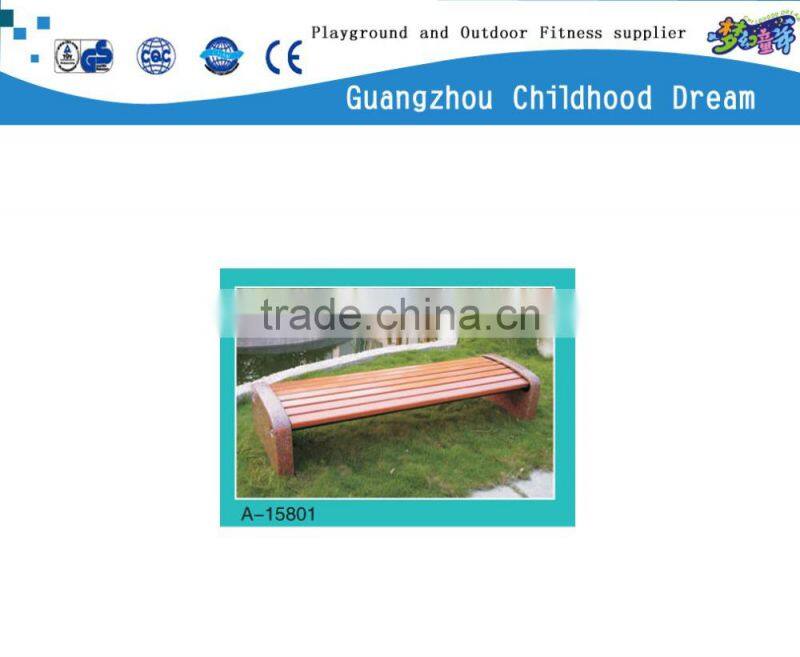 (A-15801) Outdoor wooden bench, outdoor public bench, composite outdoor bench