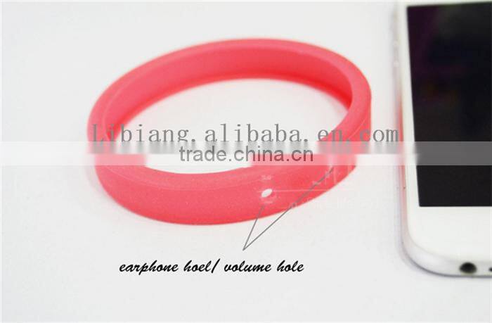 Rainbow color multifunctional universal silica gel hand ring