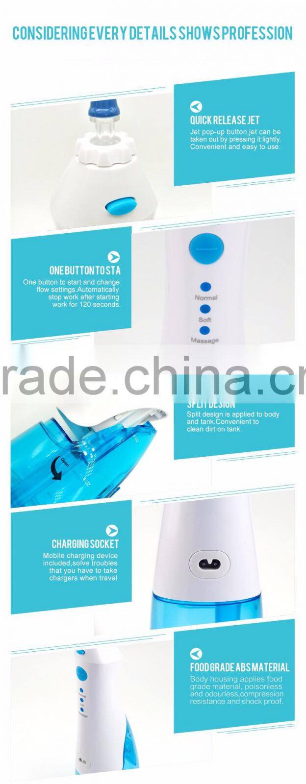 Portable Travelling Teeth Water SPA Oral Irrigator Dental Flosser
