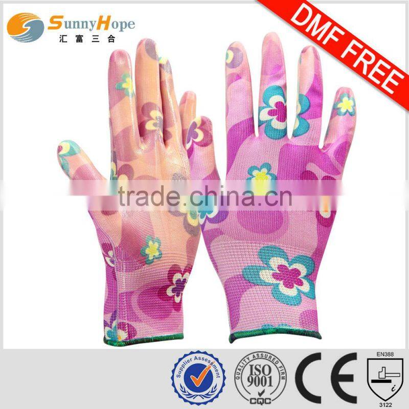 sunnyhope Printing gardening gloves DMF free