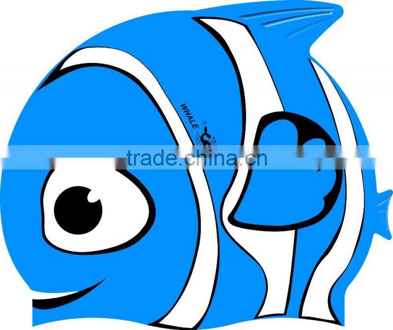 High quality shark swimming caps colorful baby swim cap rubber swim cap for youth