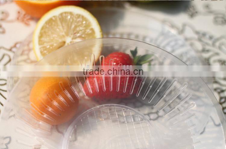 Disposable Circle Plastic Plates Transparent Plastic Plates