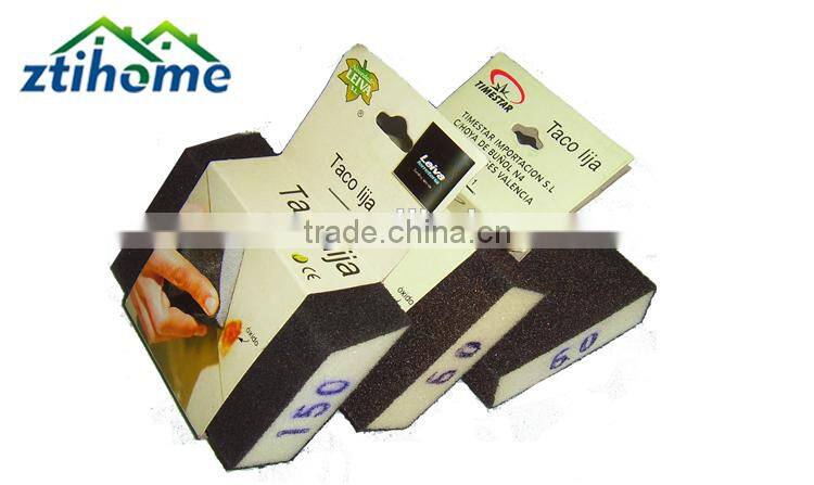 100*70*25mm Abrasive Sanding Sponge foam block of all types
