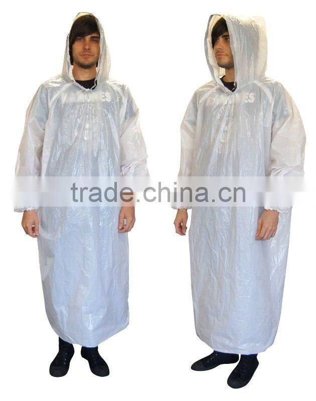 Plastic waterproof ladies raincoat