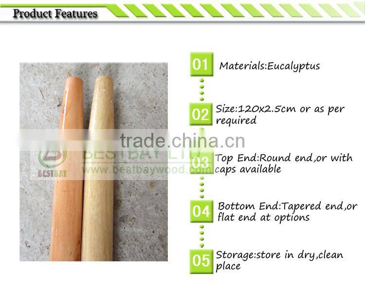 Varnish painted wood rake handle,handle tool