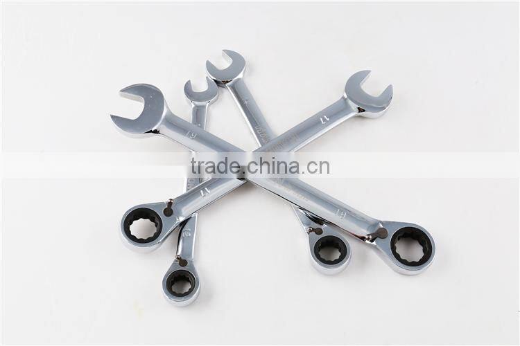Metric Mirror Surface Double Ratchet Combination Spanner