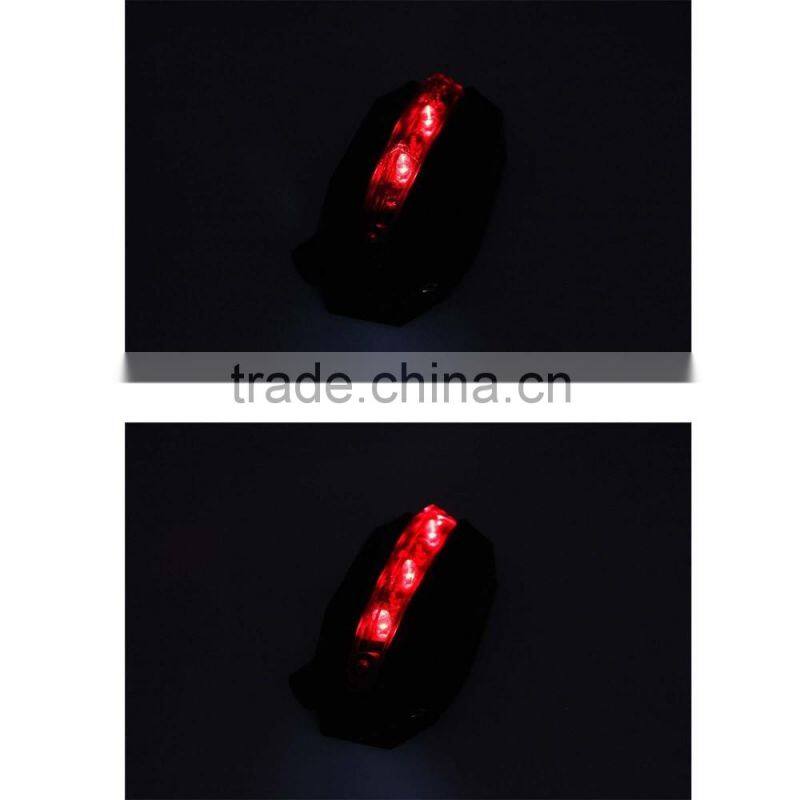 2016 new Outdoor 5 LED 2 Laser Bike Bicycle Rear Tail Lamp Bicycle LOGO Projection Lights