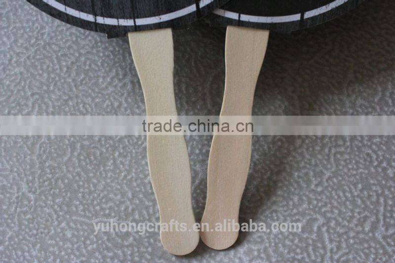 Customized paper fan with wood handle