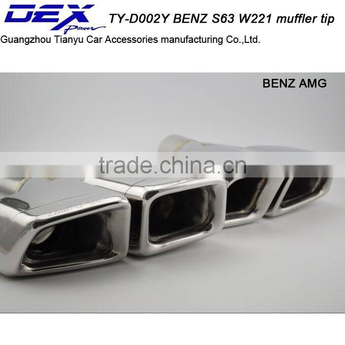 Tianyu DEX auto tuning SS304 b-enz amg s63 w221 exhaust pipe tail tip