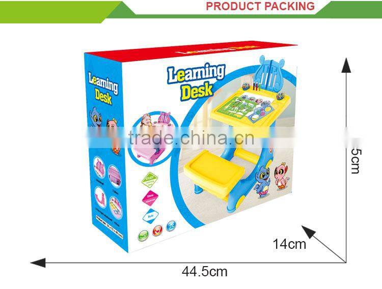 Newest product Intelligent toy plastic writing kids learning desk