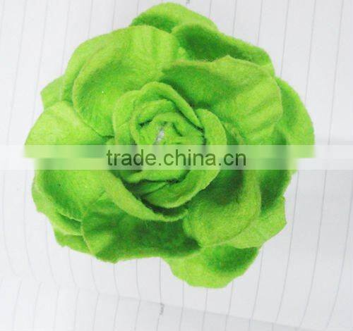 artifical rose cloth flower hair clip accessory