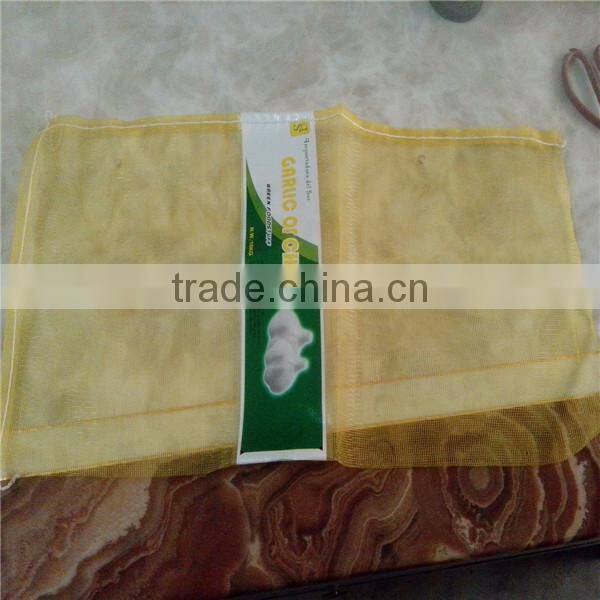 leno mesh bags with label popopular sale