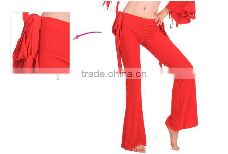 Wholesale cheap ladies fashion belly dance pants with tassel