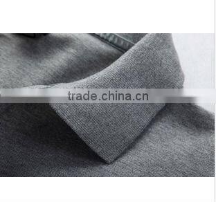 OEM cotton knitted men polo shirt, white simple men polo shirt , with emboridery