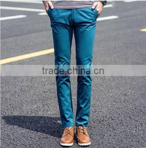 high quality fashion slim cut casual pants men wholesale new sofe cotton pants