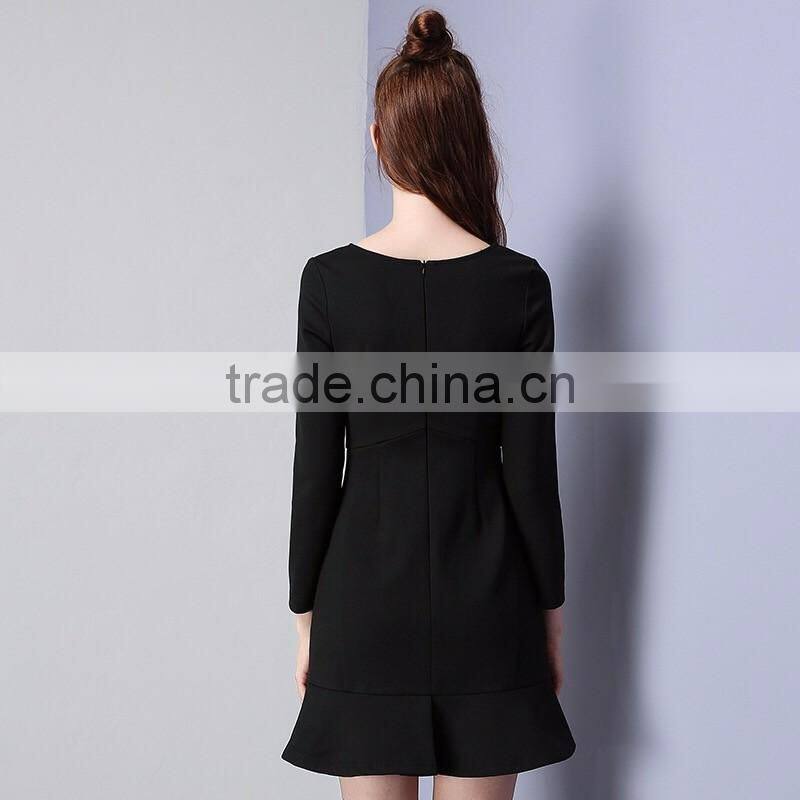 Latest fashion dress women winter 2017 new design hoodie long sleeve letter printed winter dress