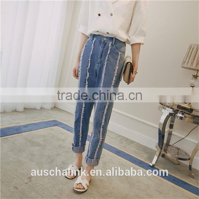 fashion chic german style destroyed jeans factory wholesale china