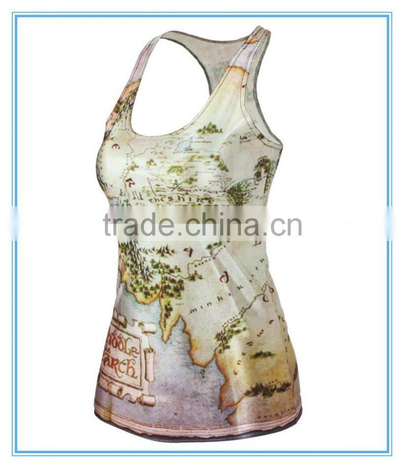 wholesale gym full printing tank top China manufacturer