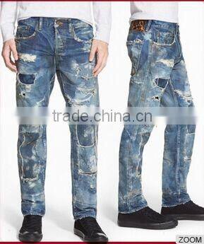 Biker Jeans Fashion Denim trousers(LOTK061)