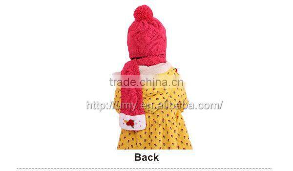 2014 high quality pom pom knitted winter beanie hat