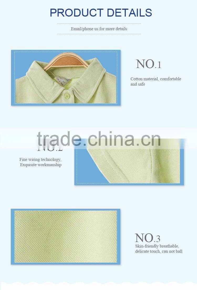 Short sleeve fancy green polo baby boy shirt