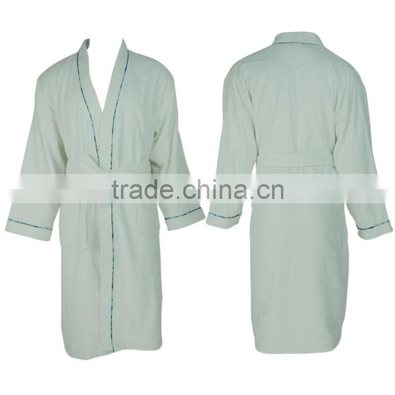 New Arrival Comfortable Mens Bathrobe In Solid Royal Plush
