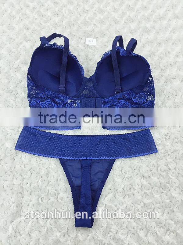 Shantou factory woman sexy bra and panty sets fashion new design