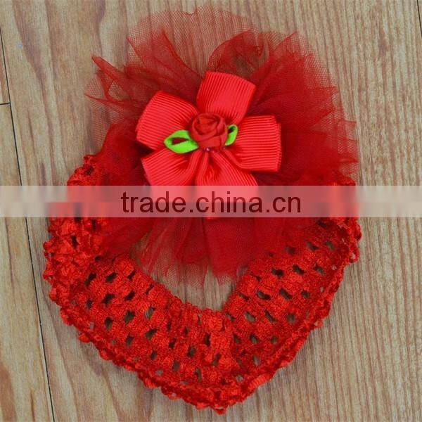 Multi-style Flower plain Baby girl's headband set for baby gift