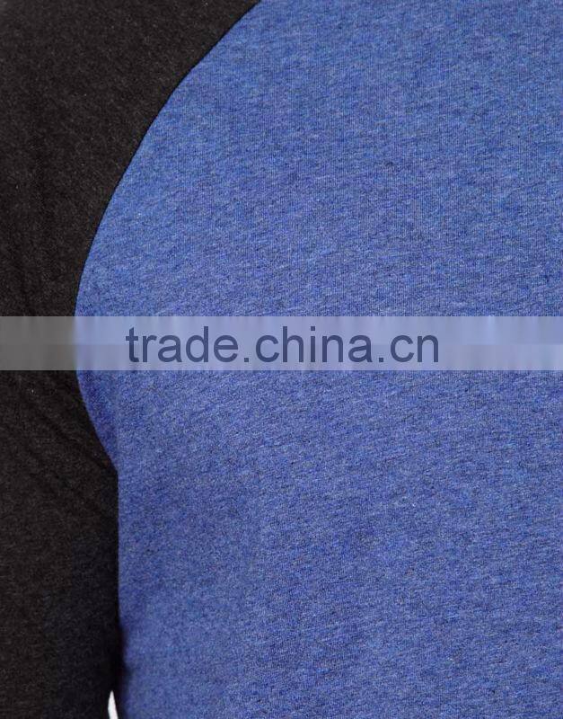 Contrast Sleeves Baseball Tee Shirt