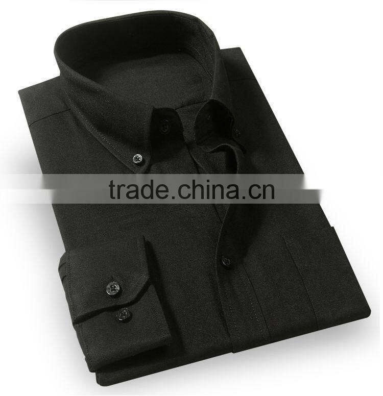 Mens Cotton CVC TC White yellow short sleeve collar Oxford Shirt